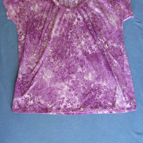 Talbots Purple Design Shirt, Size X - Picture 5 of 8